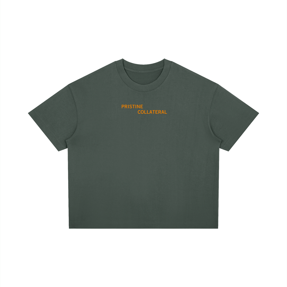 Unisex Boxy Drop Shoulder T-Shirt - Tiered Logo