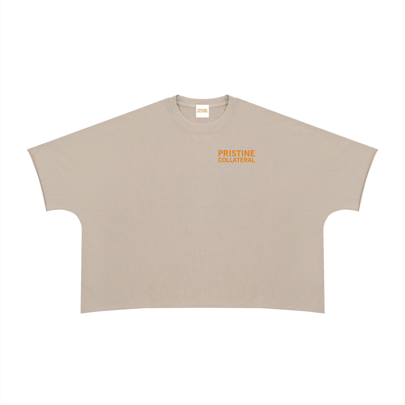 Unisex Heavyweight Boxy Raw Edge T-Shirt