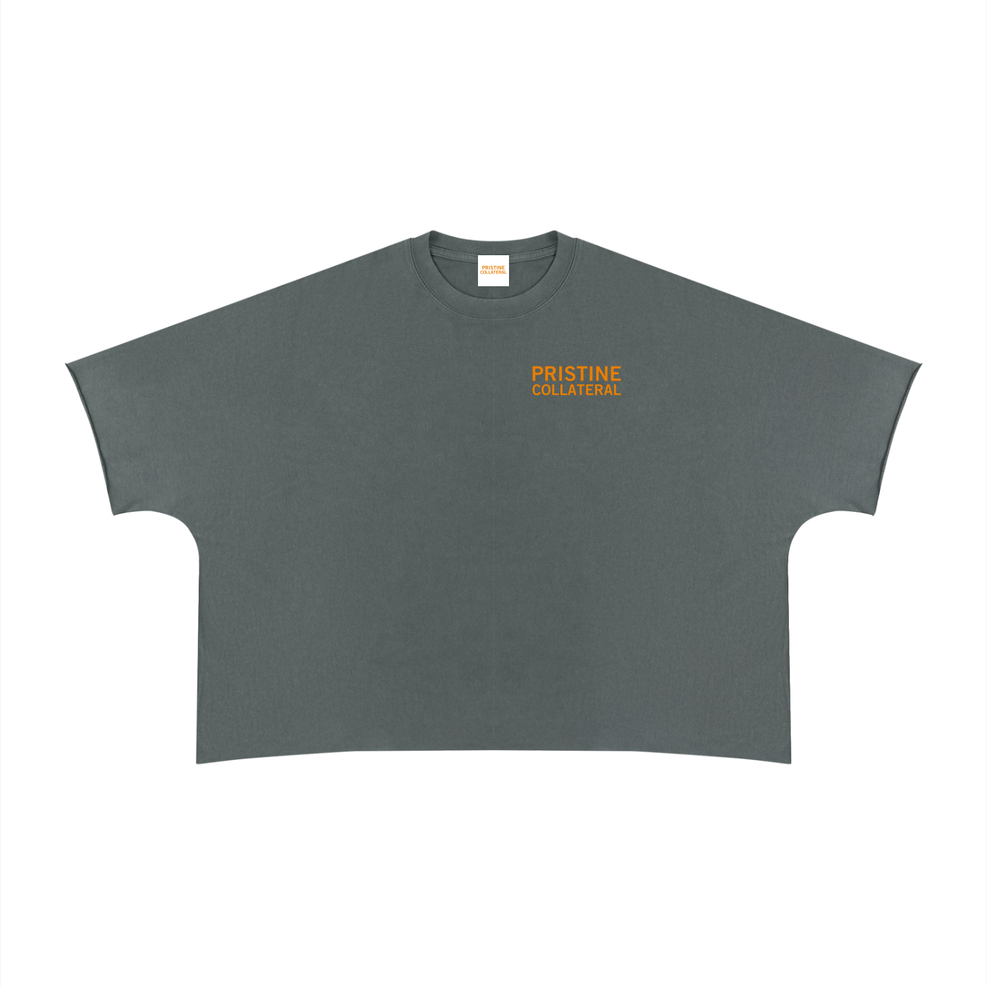 Unisex Heavyweight Boxy Raw Edge T-Shirt