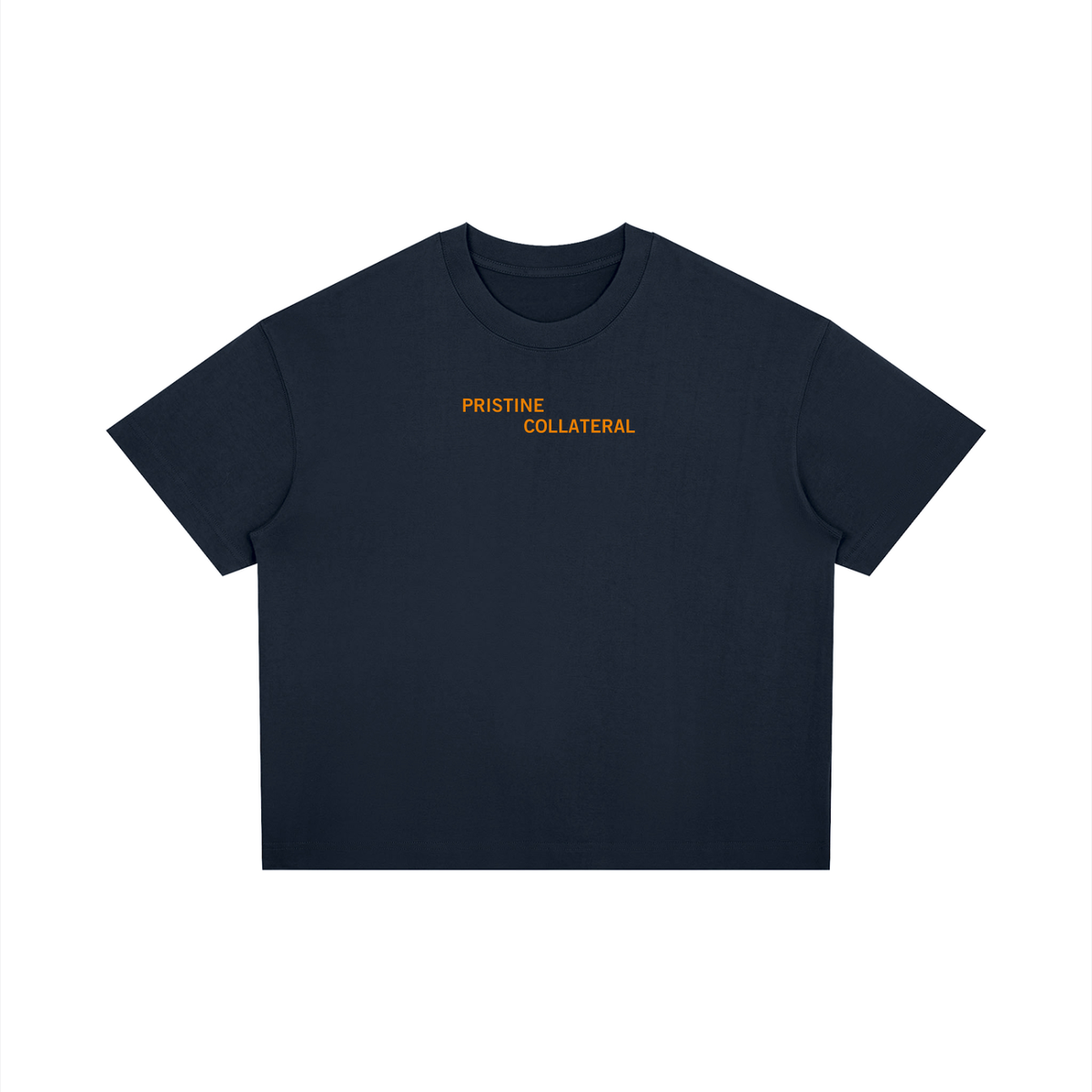 Unisex Boxy Drop Shoulder T-Shirt - Tiered Logo