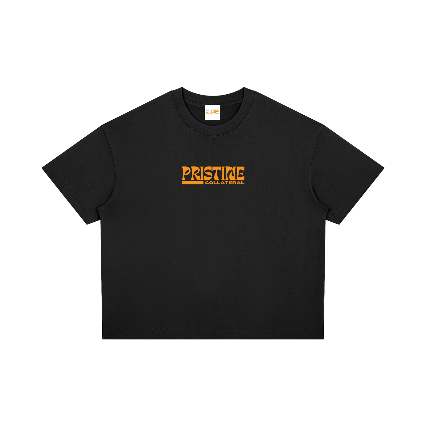 Unisex Boxy Drop Shoulder T-Shirt - Tiered Logo