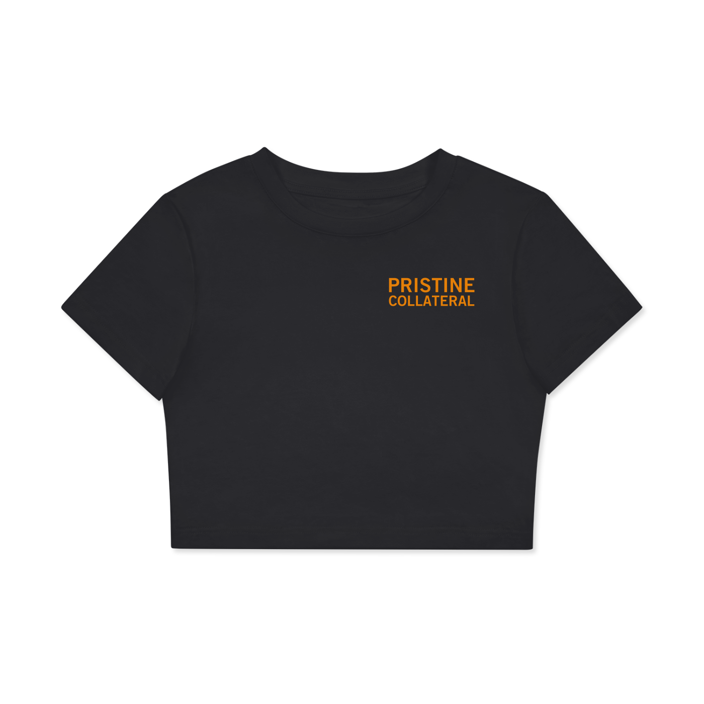 Pristine Collateral - Fitted Crop Cotton T-Shirt