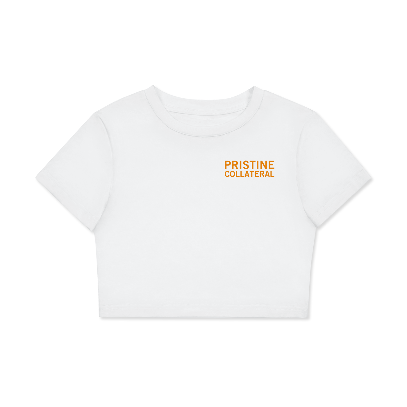 Pristine Collateral - Fitted Crop Cotton T-Shirt