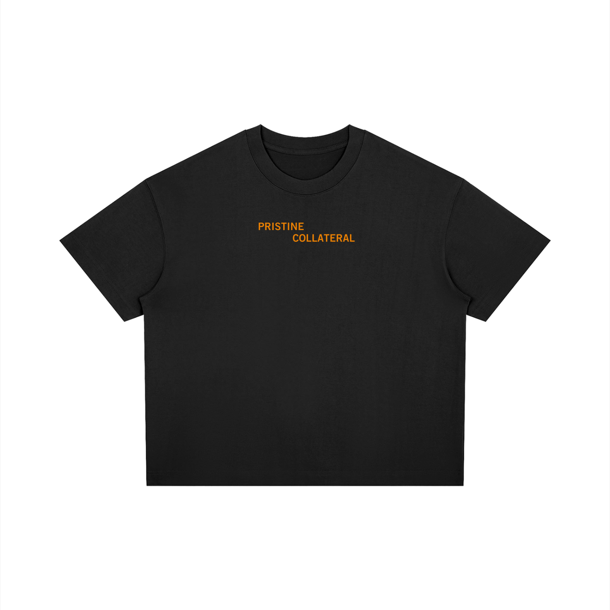 Unisex Boxy Drop Shoulder T-Shirt - Tiered Logo
