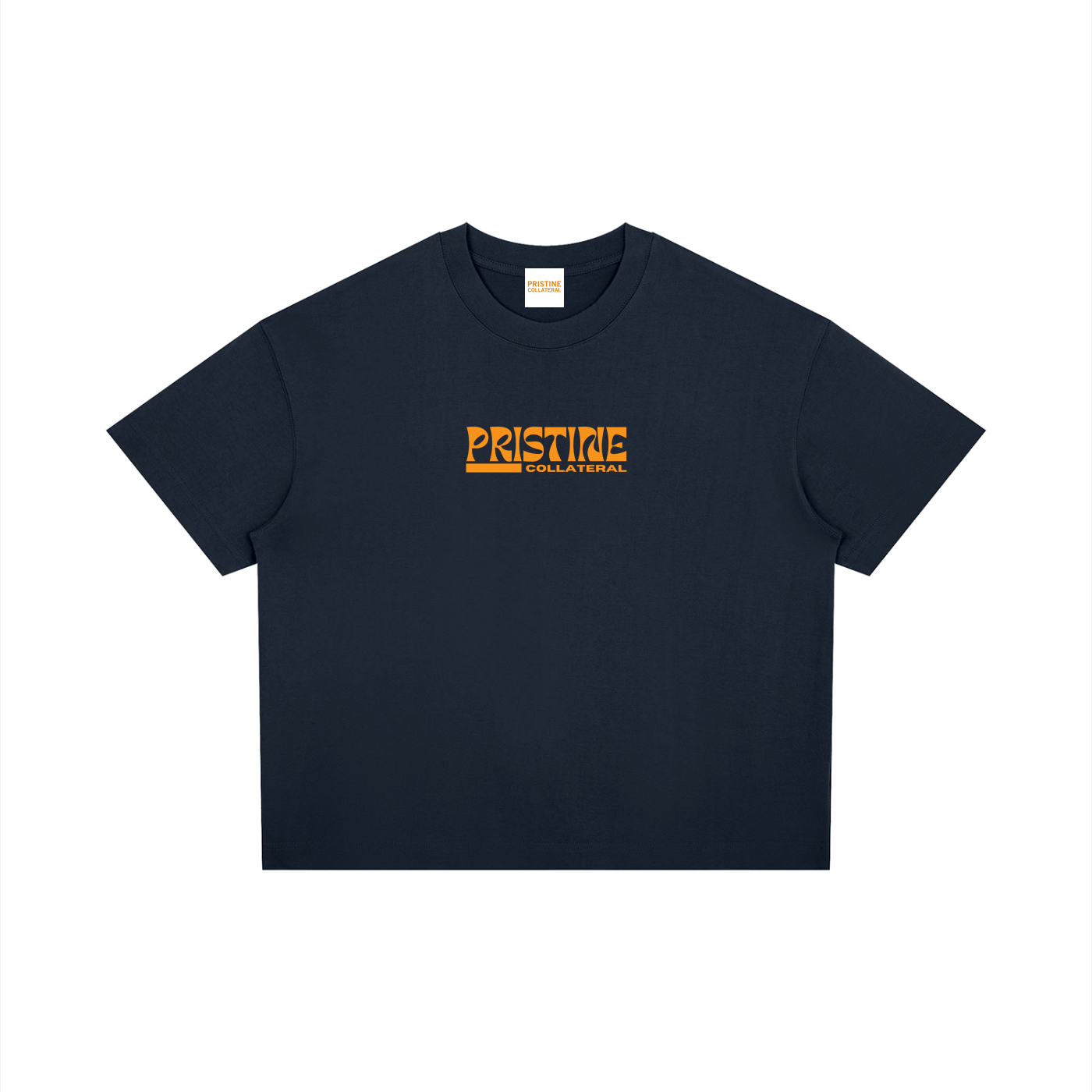 Unisex Boxy Drop Shoulder T-Shirt - Tiered Logo