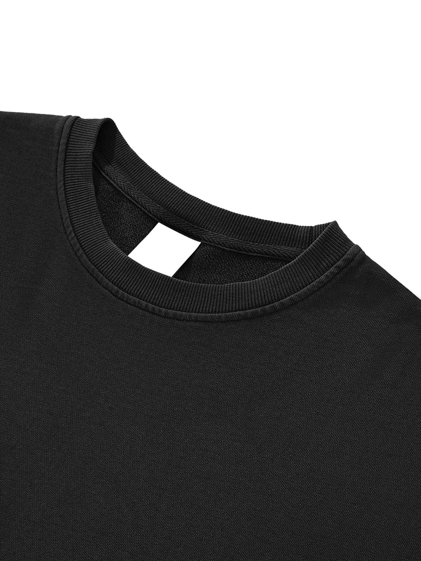 Pristine Collateral - Snow Washed Raw Edge Crop Top