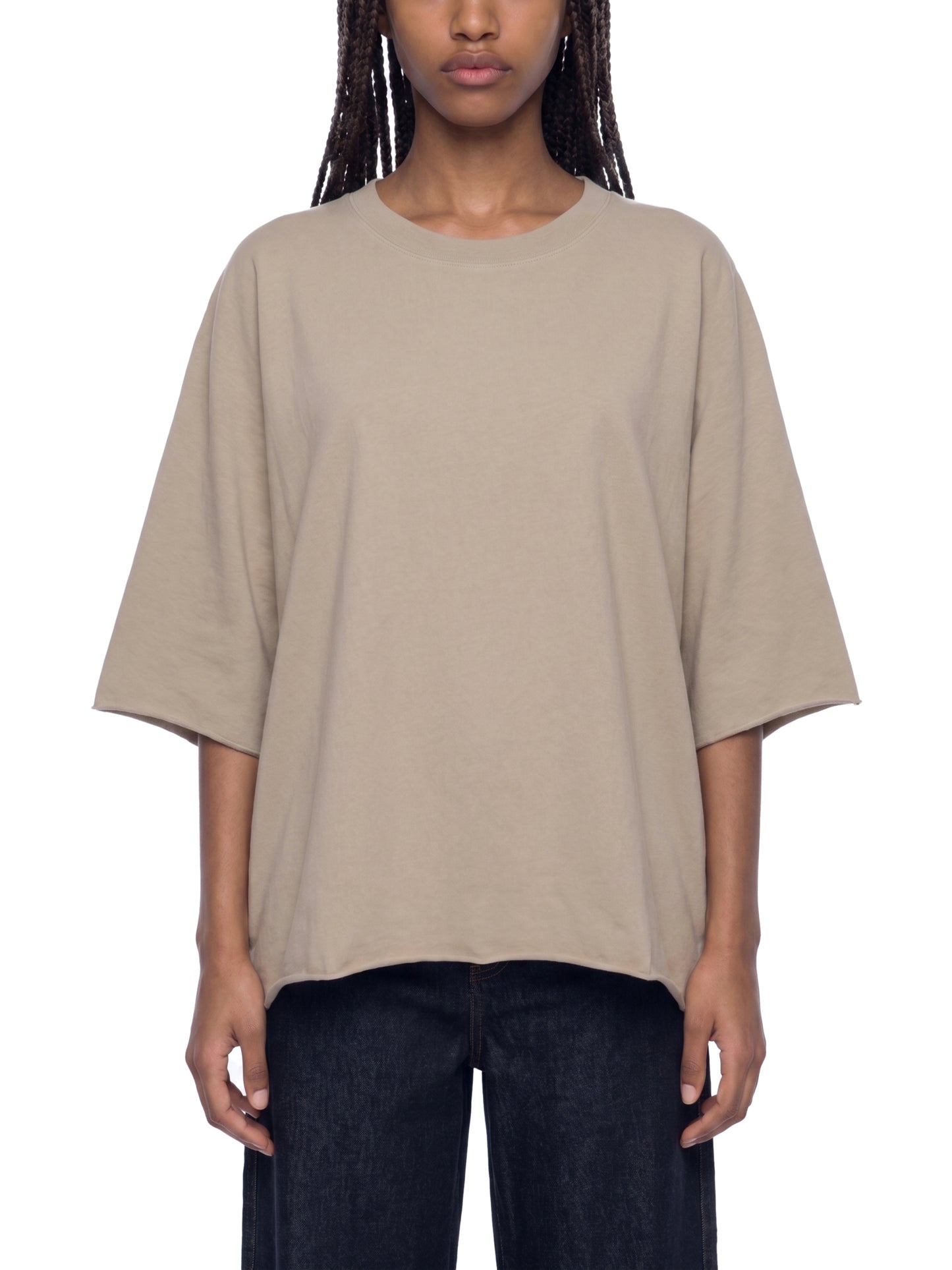 Unisex Heavyweight Boxy Raw Edge T-Shirt