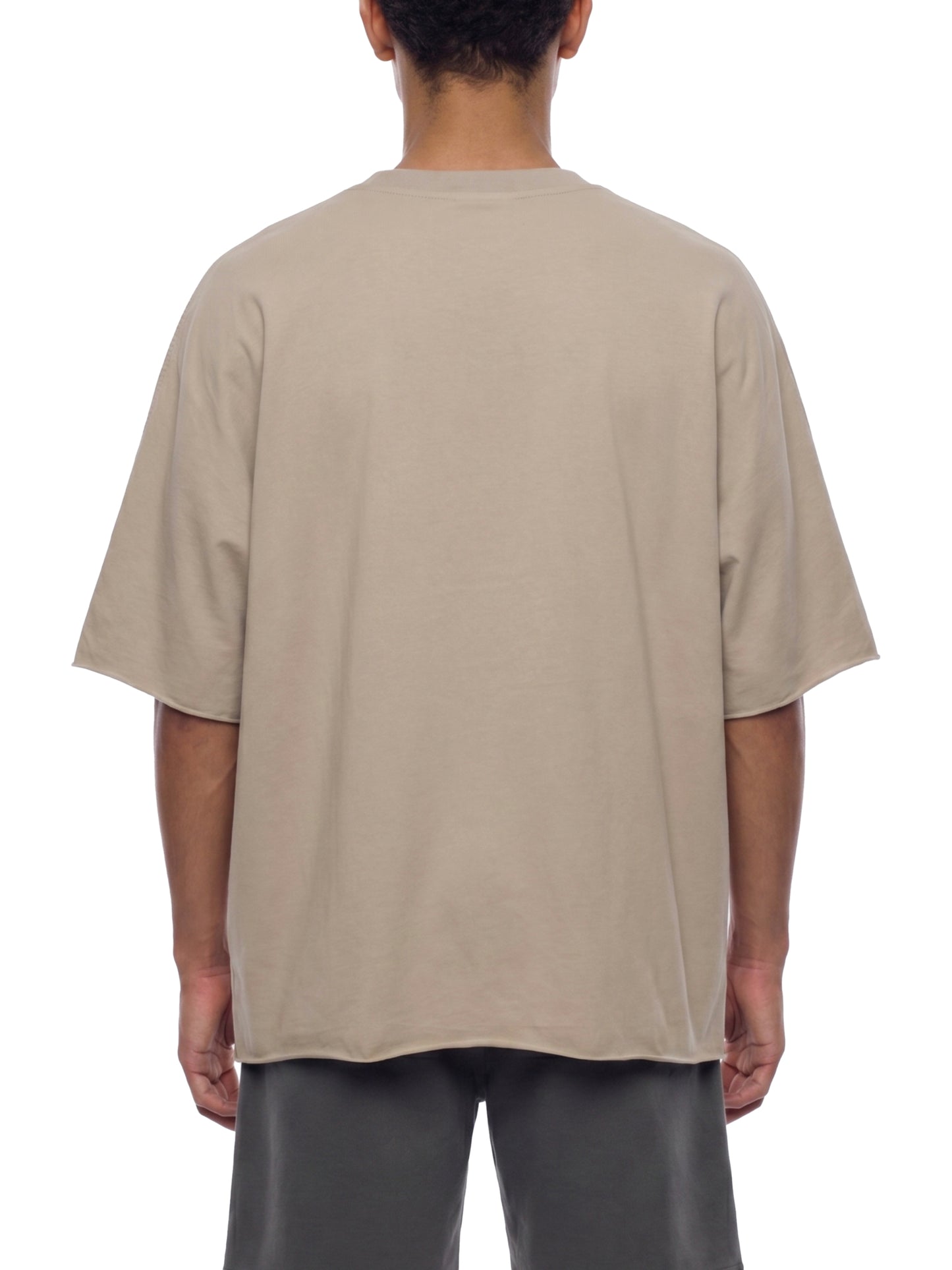 Unisex Heavyweight Boxy Raw Edge T-Shirt